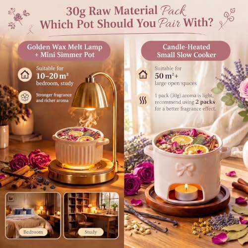 1 Pcs Herbal Floral Simmer Pot Stovetop Potpourri 30G Vanilla Rose - Image 4