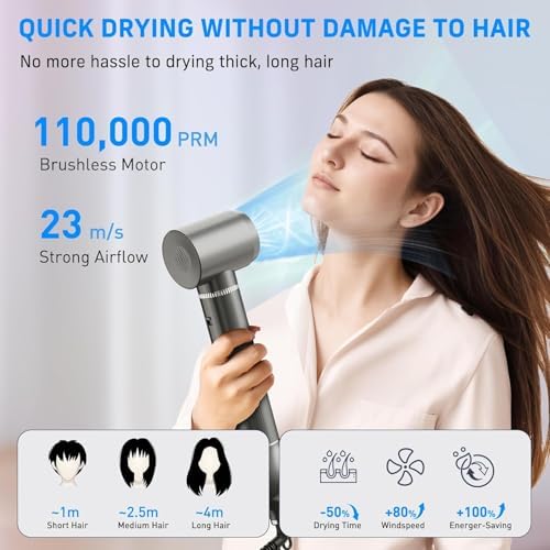 Quico 5 in 1 Blow Dryer Brush Set, Hot Hair Styler with Rotating Curling - Image 5