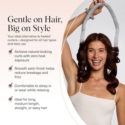 Kitsch Satin Heatless Curls Overnight Set - Silver - Image 3