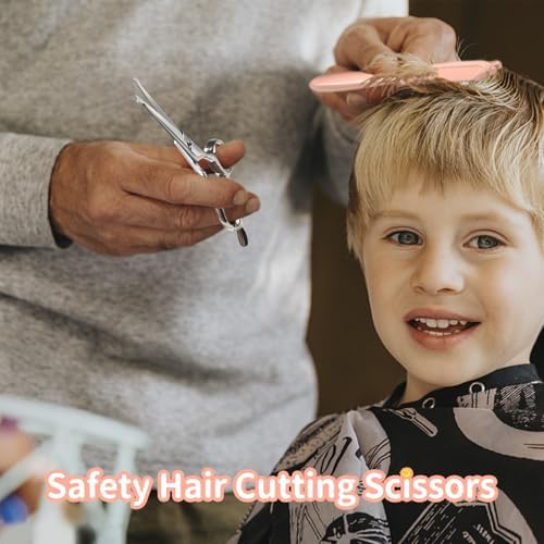 CIICII Kids Hair Cutting Scissors Shears Kit, Safe Round Tip Baby Scissors - Image 4