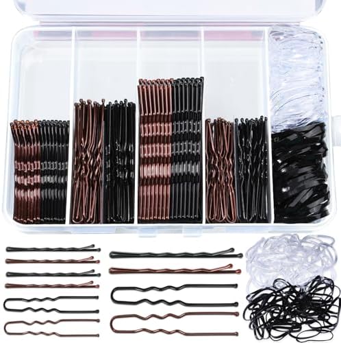 Teenitor Brown Black Bobby Pins Hair Pins 300pcs Hair Bobby Pins for Women by PERFECTYOURBEAUTY