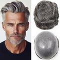 blazingfire 0.06mm V-Loop Thin Skin Toupee for Men Human Hair System #340 by ENTRANCEDSTYLES