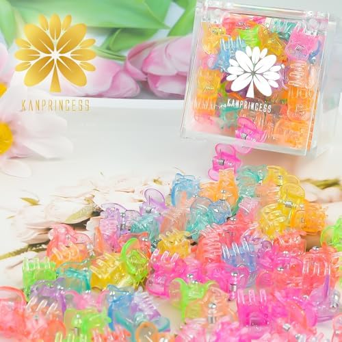 KANPRINCESS 70PCS Mini Hair Clips with Fancy Box Classics Small Claw Clips for Women and Girls Hair Accessories for Gift(SET10) - Image 6
