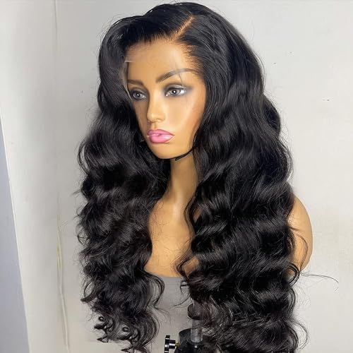 BEEOS 13x6 SKINLIKE Real HD Lace Front Wig, 250% Density Human Hair Human Hair Pre-Plucked Bleached Knots 0.10mm Ultra-thin Invisible Swiss Lace 24 Inch - Image 2