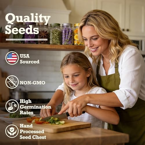 Lush&Dew Holistic Family Apothecary Seed Chest, 30000+ Medicinal Herb Seeds - Image 3
