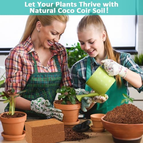 Legigo 10 Pack Coco Coir Bricks for Plants- 100% Organic Coconut Coir Soil - Image 5