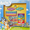 Luv Her Bluey Girls 20 Piece Accessory Set with 3 Barrettes, 4 Snap Hair Clips, 5 Elastics and 8 Terry Ponies- Ages 3+ by LUVHERKIDS