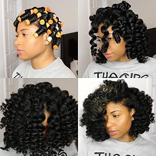 100pcs Perm Rods Set - 5 Sizes Cold Wave Rollers for Natural Curling, Styling and Hairdressing (Orange, Purple, Gray, Blue, Yellow) - Image 6