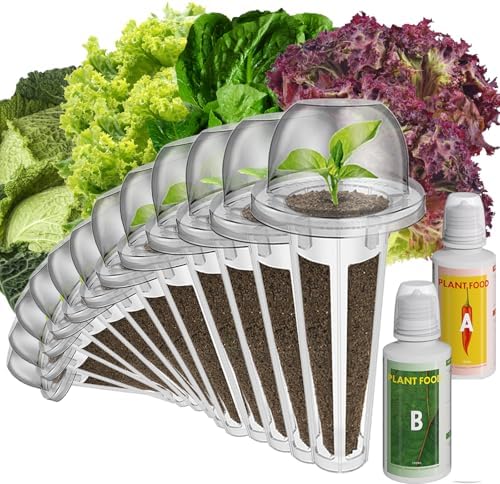 inbloom Salad Seed Pod Kit Compatible with AeroGarden, Ahopegarden, iDoo, MUFGA Hydroponics Growing System, 400+ Mixed Seeds with American Fast/Paris Island/Buttercrunch/Romaine Lettuce (12-Pod) by inbloomgarden