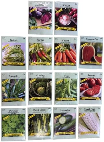 Heirloom Vegetable & Herb Seed Kit – 14 Variety Garden Pack – Non-GMO Seeds for Planting – Includes Beet, Carrot, Tomato, Corn, Cucumber, Lettuce & More by FreedomFarms