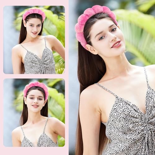 Ztomine Headbands for Women - Spa Headband and Wristband Set - Headband for Washing Face,Facial Mask,Makeup and Skin Care,Gifts for Women and Teen Girl Gifts Trendy Stuff - Image 5