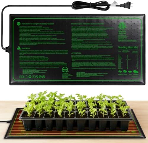 Seedling Heat Mat - KOKOPRO Durable Waterproof Heat mat for Plants Warm Hydroponic Heating Pad for Indoor Home Gardening Seed Starter 10" x 20.75" by KOKOPRO