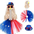 Porch Goose September Labor Day Outfit with Long Blonde Goose Wig by ZYIDBNG