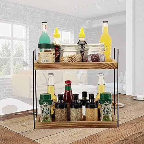 MRPAPA 2 Tiered Bathroom Counter Tray,Countertop Organizer Shelf Cosmetic Storage Rack, Standing Vanity Tray for Bathroom Organization and Decor - Image 2