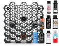 Markvicka Designs Large Bottle Organizer for Shades EQ, Lumishine, Gloss Toner, Deepshine Xpress, Colorance, Demi-Permanent, Igora Vibrance | Hexagon Organizer | Stackable & Wall-Mount Salon Decor by Unknown