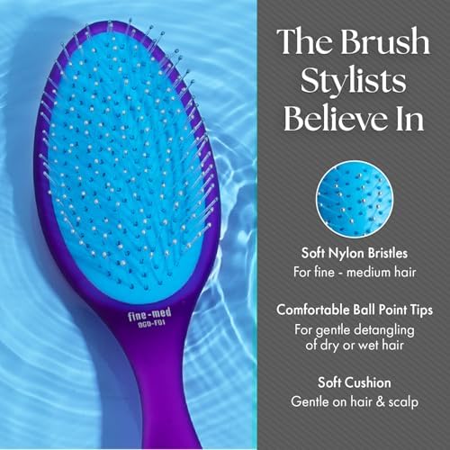 Olivia Garden Aurora Detangler Brush for Wet and Dry Fine to Medium Hair - Detangling Brush for Women, Men, Kids - Image 3