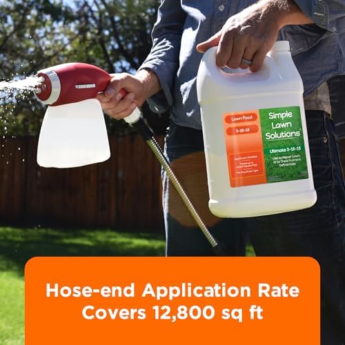 Ultimate 3-18-18 Lawn Food Liquid Fertilizer- Easy to Use Concentrated Spray- Any Grass Type- Summer & Fall - Simple Lawn Solutions- Turf Hardiness & Root Vigor- Phosphorus and Potassium (1 Gallon) - Image 5