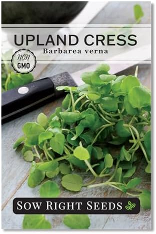 Sow Right Seeds - Upland Cress Seed for Planting Indoor Kitchen Garden by SowRightSeeds