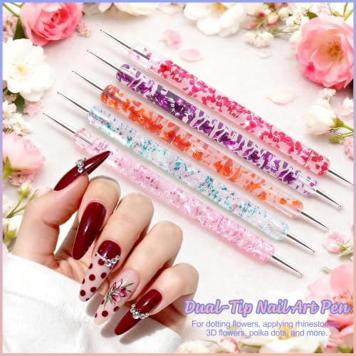 Artdone Nail Art Pens And Brushes Set With Liner Paint Dotting Tools - Image 3