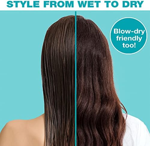 Conair The Knot Dr. hair brush - Pro Mini Detangler, Detangling, Heat Resistant, Irregular shape, Rubber, 1 Count, Black + Blue, All hair types, Unisex - Image 4