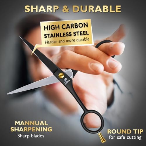 Hair Scissors Professional 6.5 Inch with Hair Comb - Premium High Carbon Stainless Steel Barber Salon Hair Shears for Haircut Scissors - Ergonomic Design Super-Sharp Hair Cutting Shears for woman - Image 4