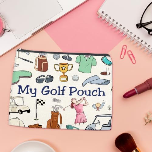 LyoGao Golf Gifts Makeup Bag, My Golf Pouch Cosmetic Bag for Women Girls - Image 4