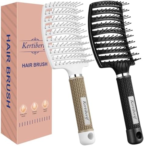 Hair Brush for Wet & Dry Hair, Detangler Brush for Women & Men by Kertiberif