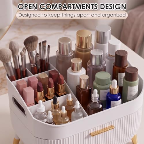 Makeup Organizer Countertop, Skincare Organizer with Drawers for Vanity - Image 5