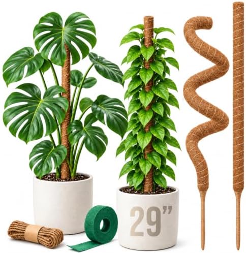 Craft911 29" Moss Pole Monstera Plant Support, Indoor Plant Stakes by Craft911byLIME