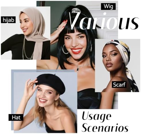 Dreamlover Wig Grip Cap for Hijab and Half Wigs, Black, 1 PCS - Image 5
