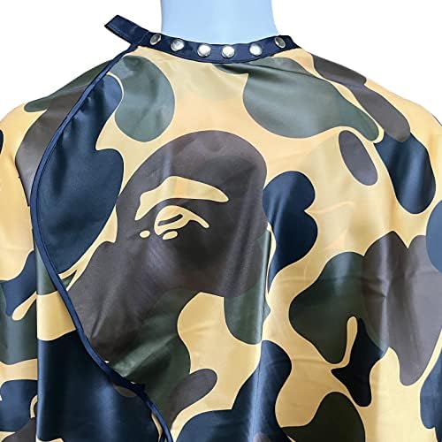 Barber Cape for Men Professional Hair Cutting Salon Cape with Snaps Waterproof Hairdressing Styling Cape- 63”× 56” - Image 2