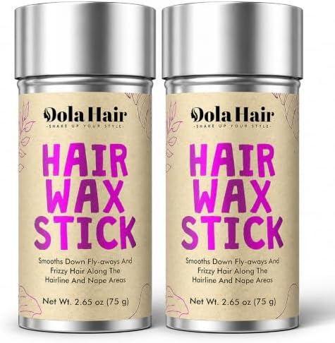 Dolahair Hair Wax Stick for Flyaways, Smoothing, and Slick Back - Hair Pomade for Women and Kids (2 Pack) by Dolahair
