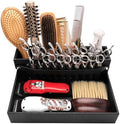 Barber Station Tray for Scissors Holder & Clippers Organizer, Barber Accessories Storage Station for Combs/Hair Clip/Trimmers, Barber Salon Home Desktop Tool Organizer(Small 11.9" x 8.8" x 4.4") by WelcometoBarberTop