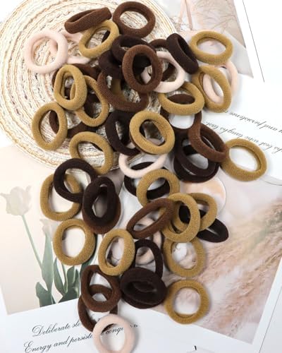 300PCS Baby Hair Ties for Girls,Soft Cotton Seamless Hair Bands - Image 7