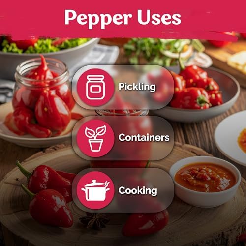 50 Biquinho, Sweety Drop Peppers Vegetable Seeds, Capsicum Chinense - Image 6