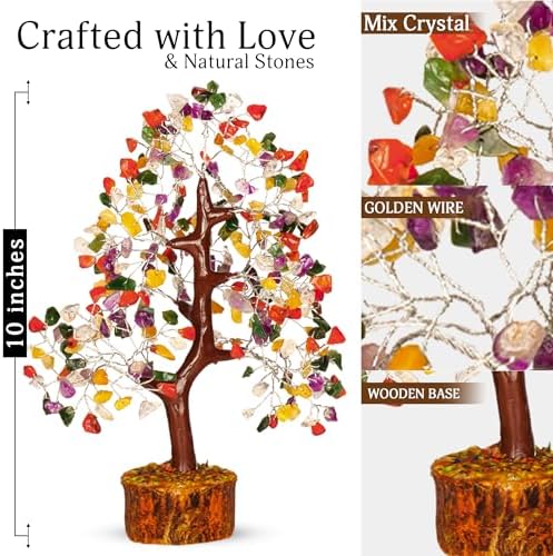 YATSKIA Mix Chakra Tree of Life, Birthday Gifts for Women, Mom & Friends, Handmade Crystal Tree, Living Room, Bedroom & Office Decor, Thank You Gifts - Image 2