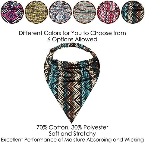 Vercret Hair Scarf Headband for Women,Boho Bandana Pretied Elastic Kerchief - Image 4