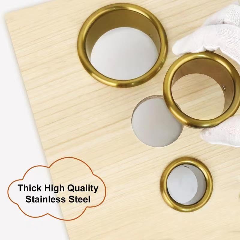 Hair Styling Station Dryer Curling Iron Appliance Hot Iron Tools Holder Tube (Golden, 3inch, 2inch, 1.5inch, 1.78inch) - Image 3