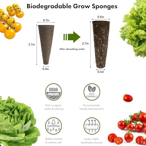 LYKOCLEAN Low-calorie Salad Seed Pods for AeroGarden, Ahopegarden, iDOO Hydroponics Growing System, 350 Seeds+ Including American Fast Lettuce, Buttercrunch Lettuce, Red Tomato, Golden Tomato (7-Pods) - Image 5