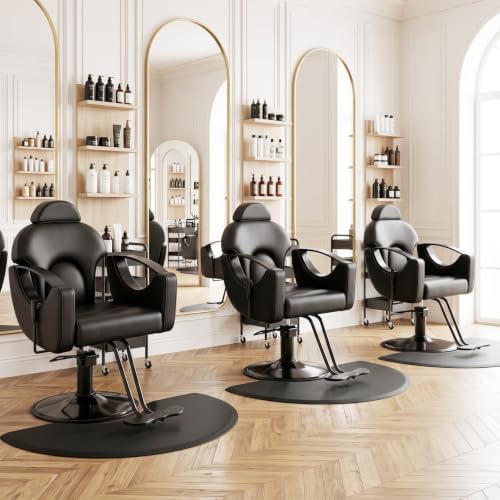 Salon Chair for Hair Stylist Reclining Barber Chair for Home Barbershop - Image 2