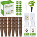 Ahopegarden 52PCS Hydroponics Pods Kit: Compatible with Aerogarden, Includes 24 Grow Sponges, 24 Pods Labels, 4 A&B Plant Food - Hydroponics Supplies for Most Brands by Ahopegarden