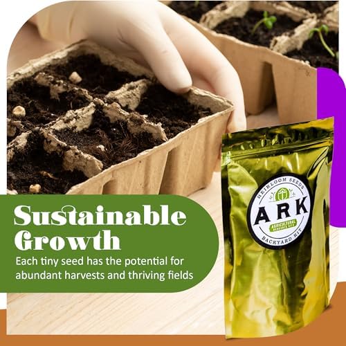 Ark Seed Kits-Organic 30 Heirloom Varieties, Over 10,000 Non-GMO Seeds Including Zucchini, Watermelon, Bell Pepper & More–Grow Assorted Fruits, Vegetables, & Herbs for a Thriving Home Garden - Image 7