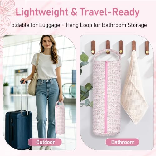 Hair Tool Organizer Travel Bag for Curling Irons & Dryers (Small floral) - Image 2