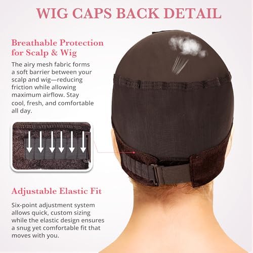 Wig Caps for Women Non Slip - All-in-1 Wig Cap for Lace Front Wigs - Image 4