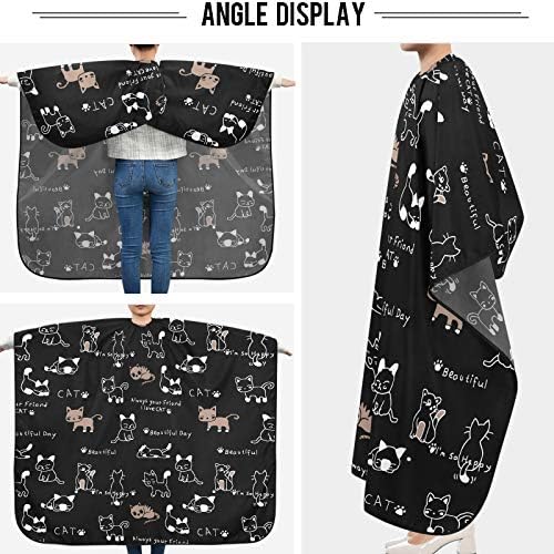 visesunny Professional Barber Cape Polyester Hair Cutting Salon Cape Apron Anti-Static Beard Bib - Image 6