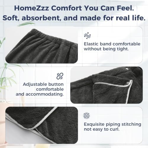 Oversized Bath Towel Wrap for Women with Plus Size Hair Dry Towel Set - Image 2