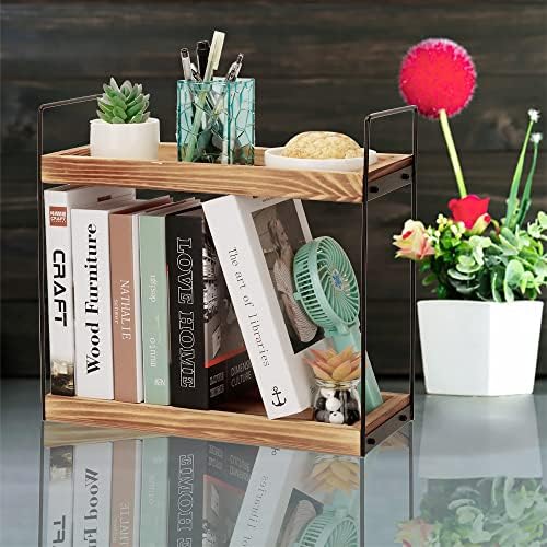 MRPAPA 2 Tiered Bathroom Counter Tray,Countertop Organizer Shelf Cosmetic Storage Rack, Standing Vanity Tray for Bathroom Organization and Decor - Image 4