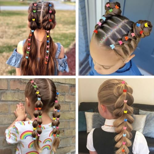 Mini Butterfly Hair Clips, Y2K 90s 50pcs Hair Accessories (Matte Color) - Image 7