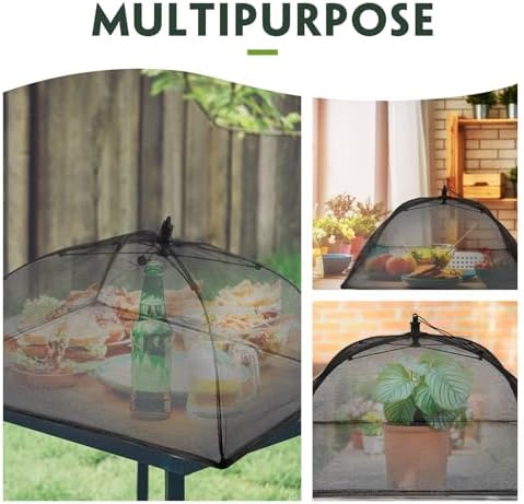 Sawysine 4 Pack Mesh Plant Cover Dome Tent Protector,17 X 17 Inch,Black - Image 7