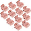 Syhood 12 Pcs Hot Roller Clip for Curler Claw Clip Replace, Nude Pink by Syhood